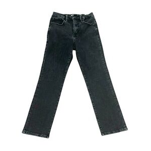 Good American women’s good straight black denim jeans size 4/27